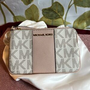 Michael Kors Wristlet-Pink and Beige